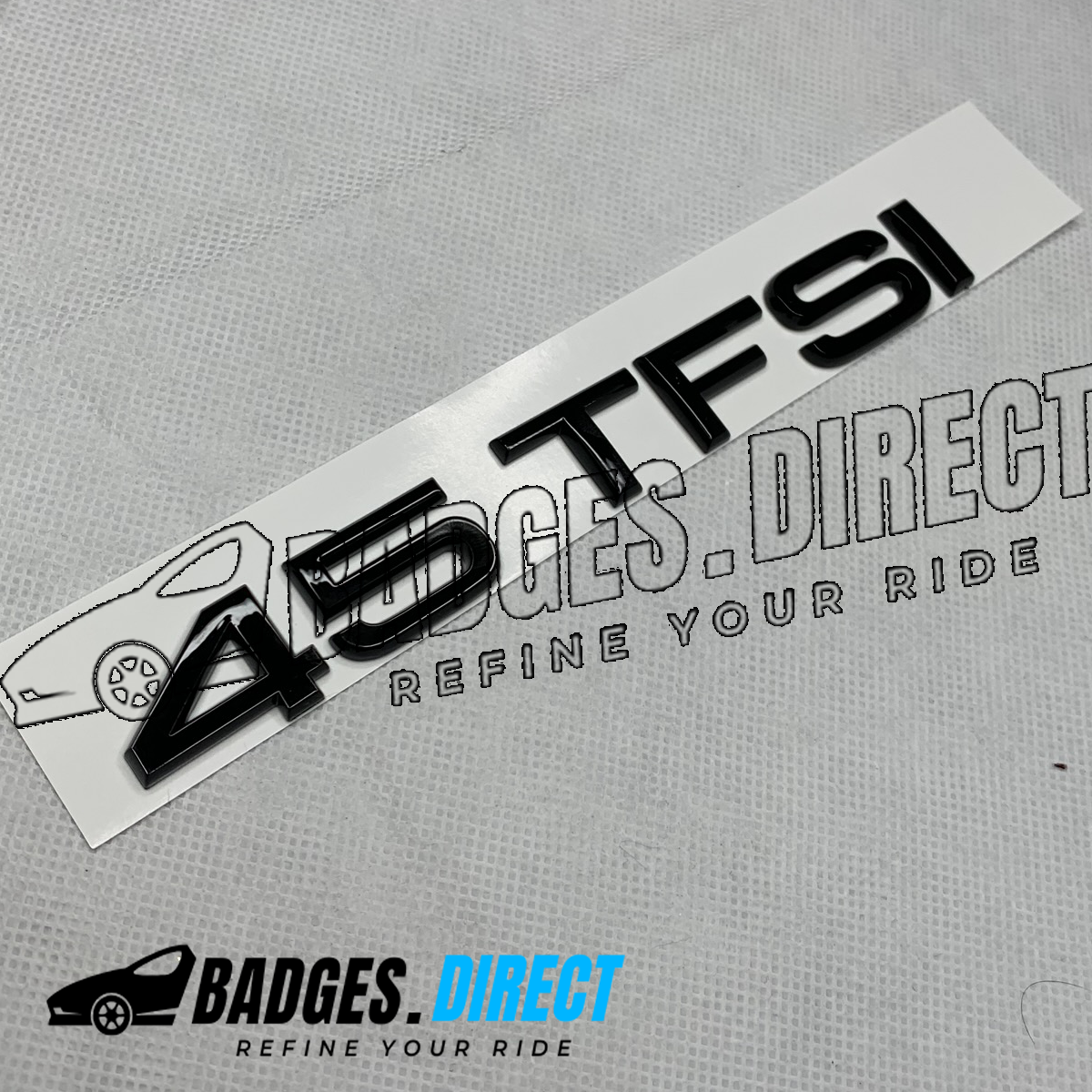 45 TFSI Gloss Black Rear Badge Letters