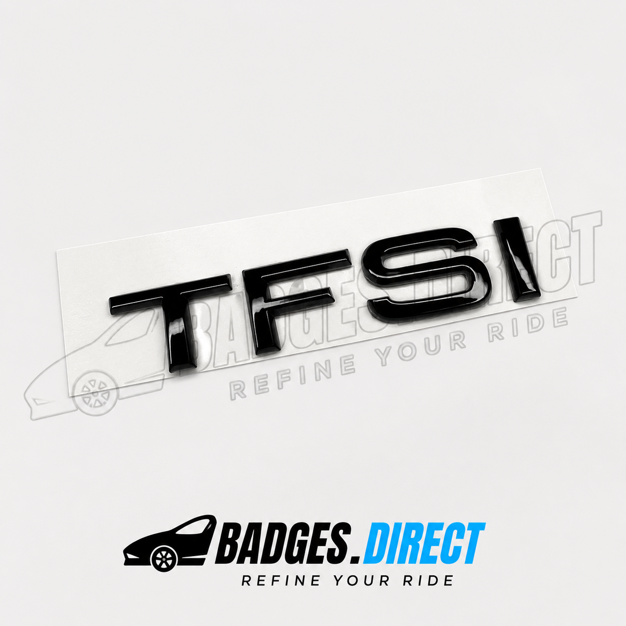 TFSI Gloss Black Rear Badge Letters