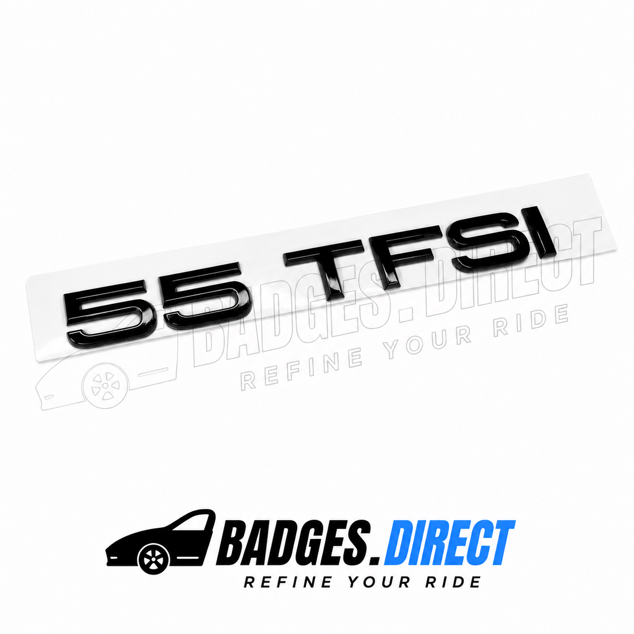 55 TFSI Gloss Black Rear Badge Letters