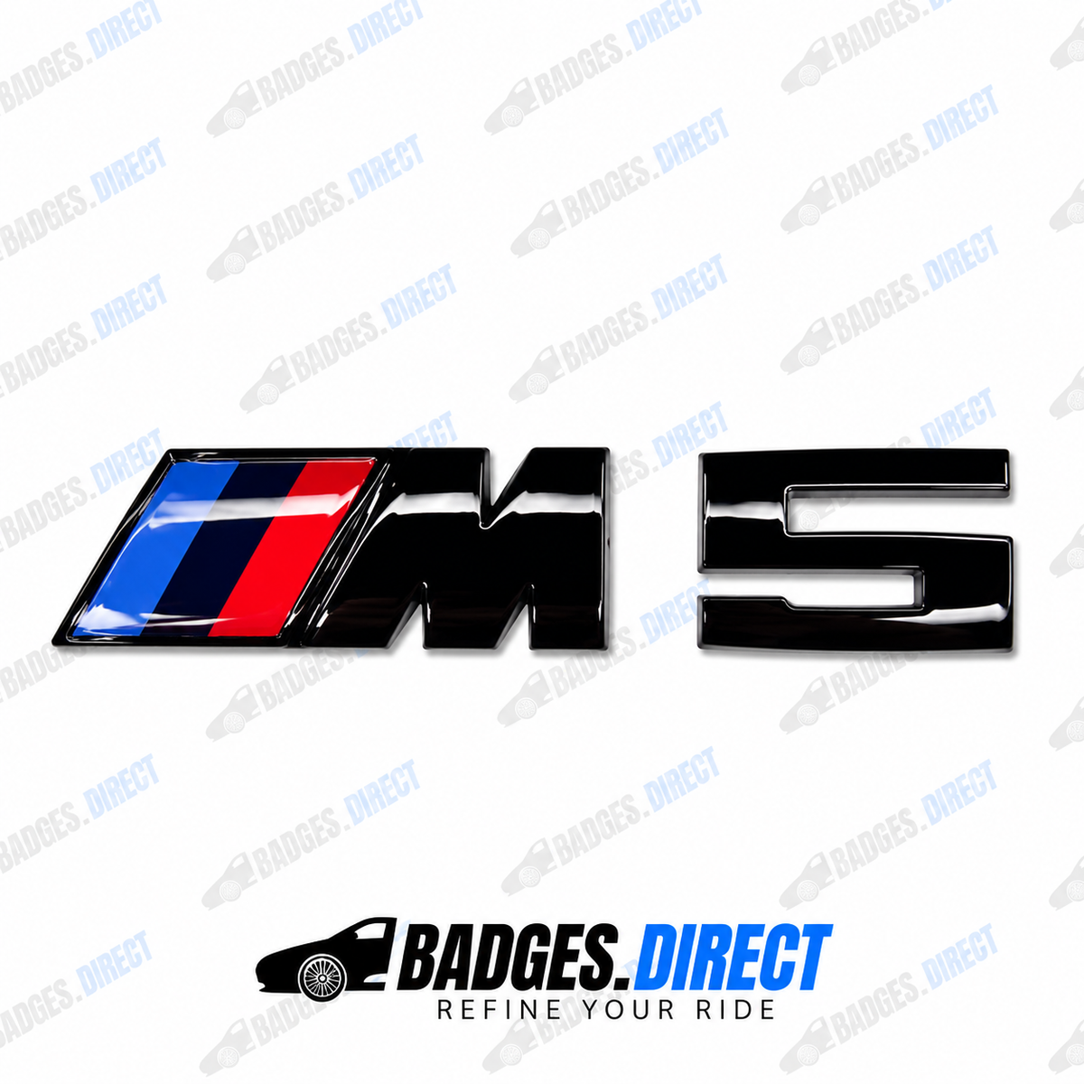 BMW M5 Gloss Black Rear Boot Badge