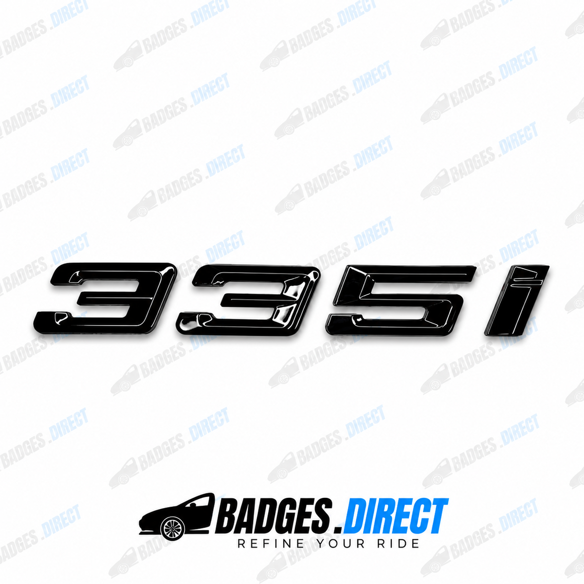 BMW 335i Gloss Black Rear Boot Badge