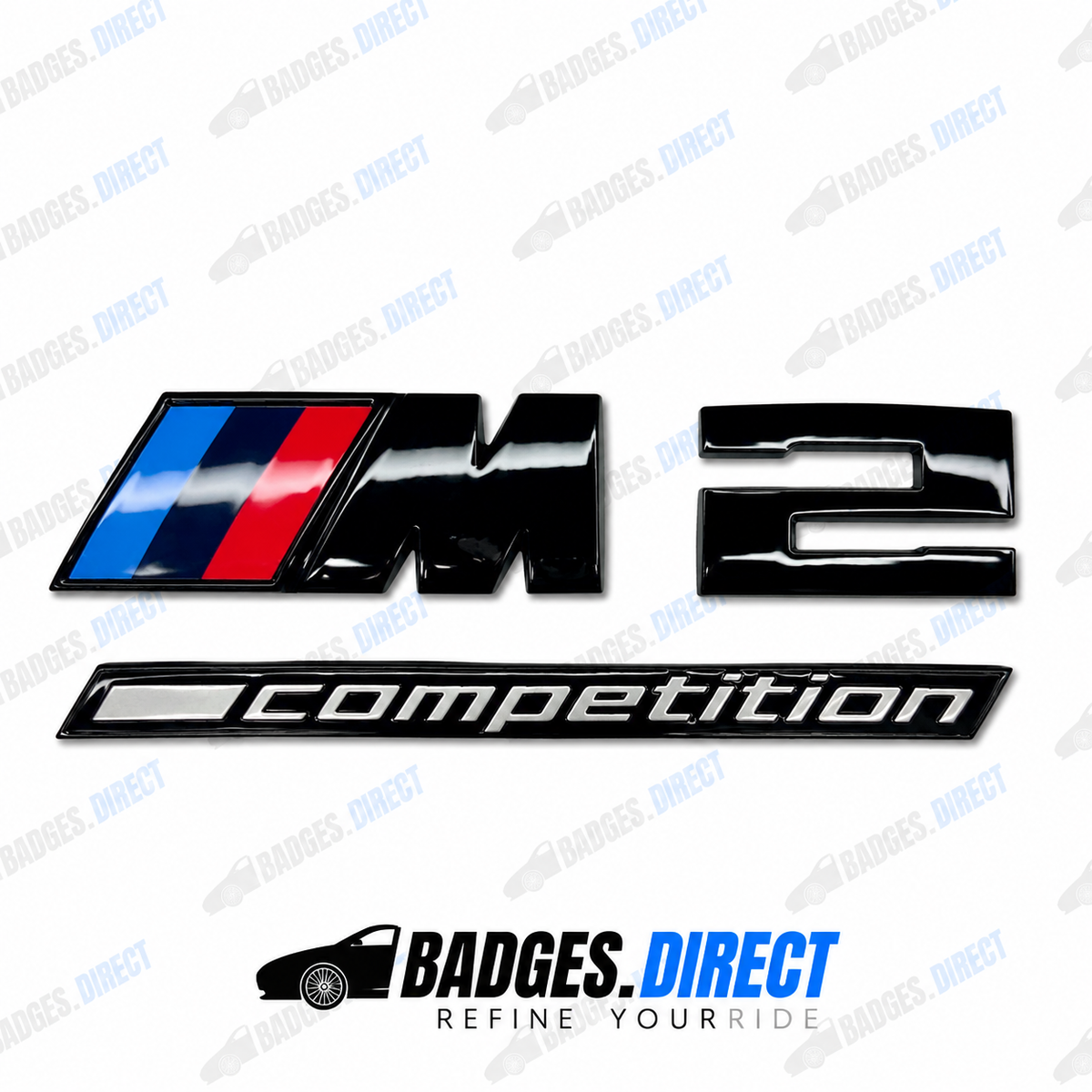 BMW M2 Competition Gloss Black Rear Boot Badge