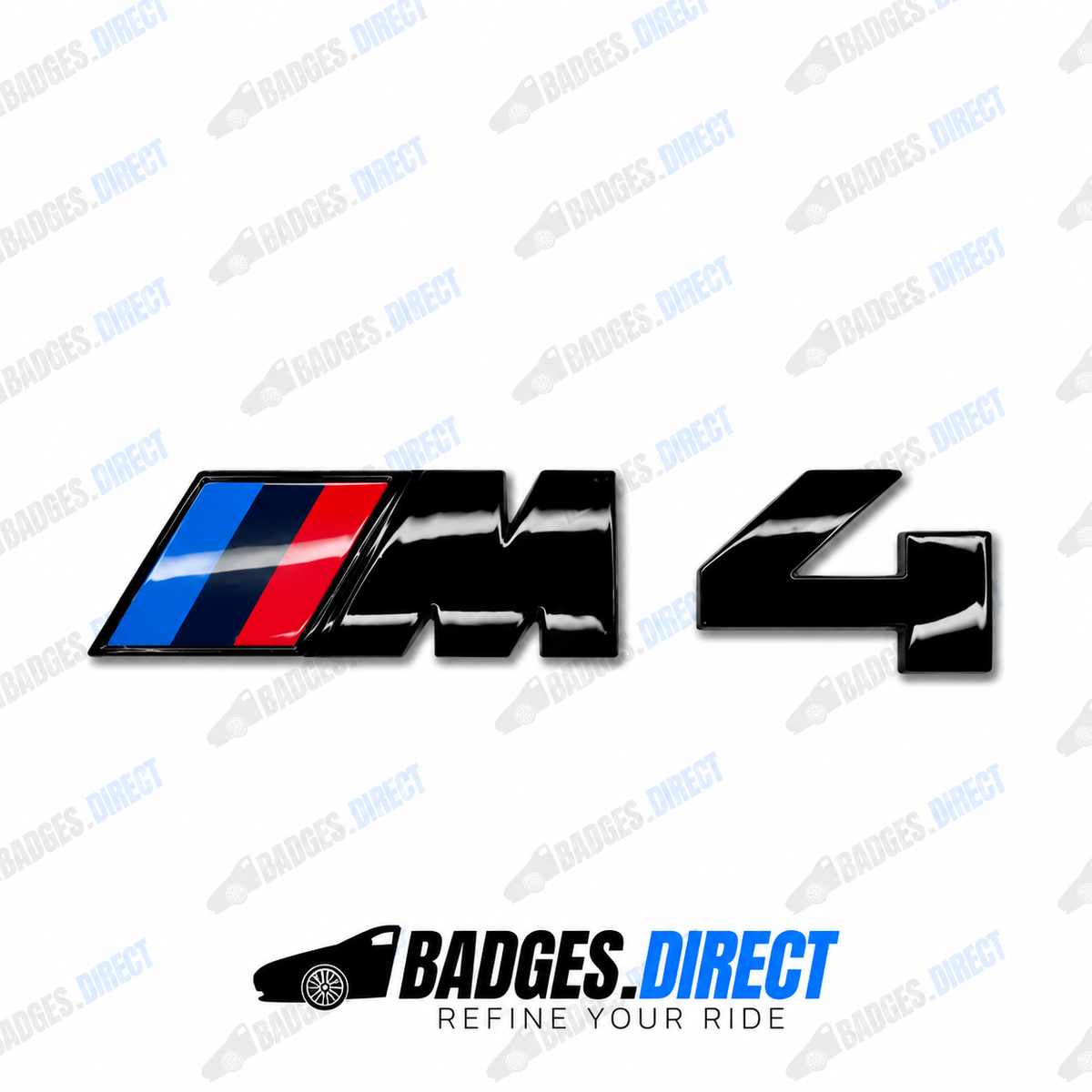 BMW M4 Gloss Black Rear Boot Badge