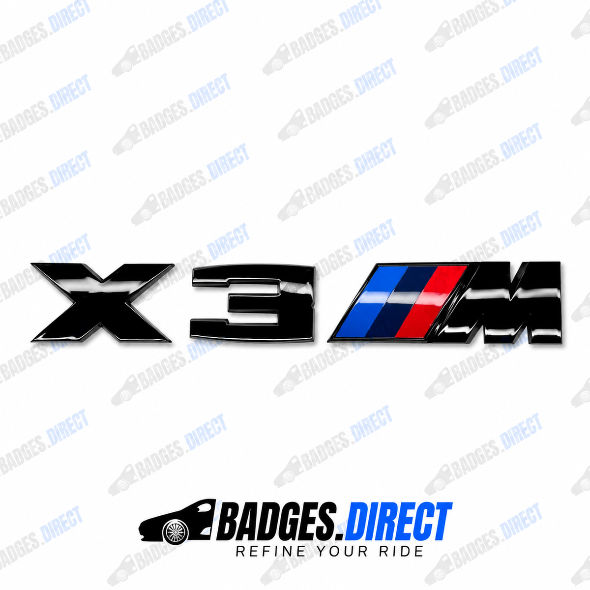 BMW X3M 2019-2024 Gloss Black Rear Boot Badge