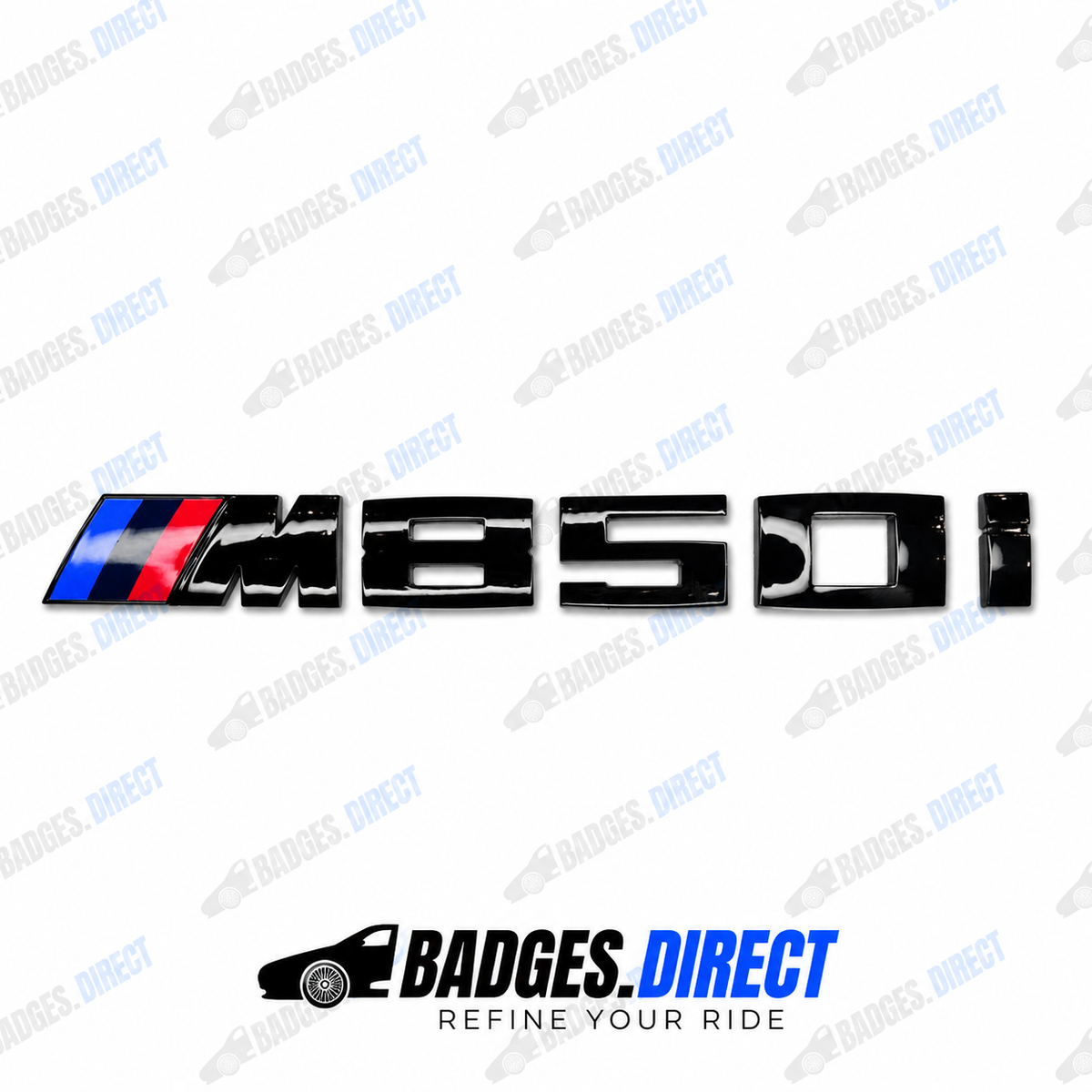 BMW M850i Gloss Black Rear Boot Badge
