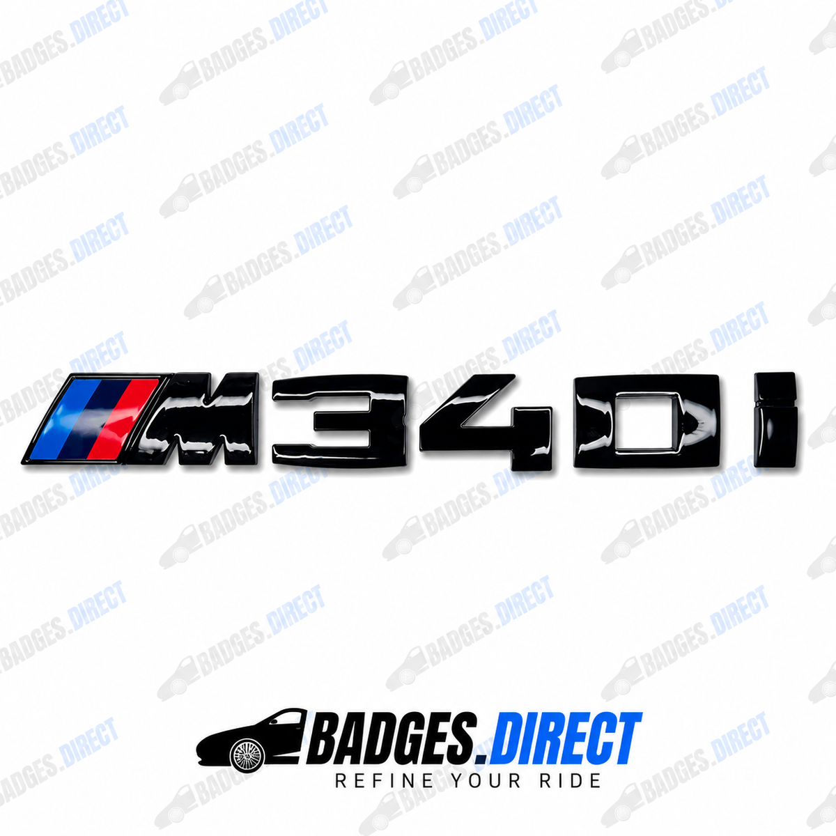 BMW M340i Gloss Black Rear Boot Badge