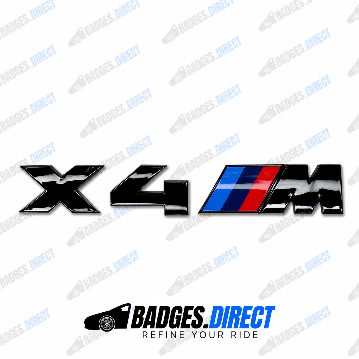BMW X4M 2019+ Gloss Black Rear Boot Badge