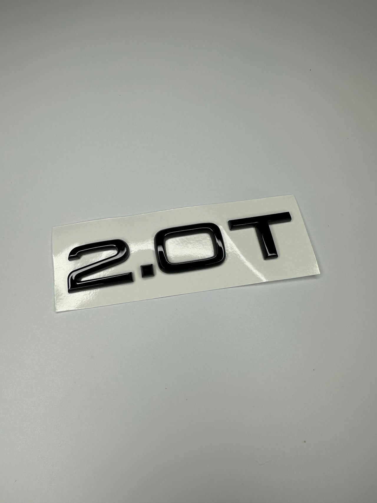 2.0 T Gloss Black Rear Badge Letters