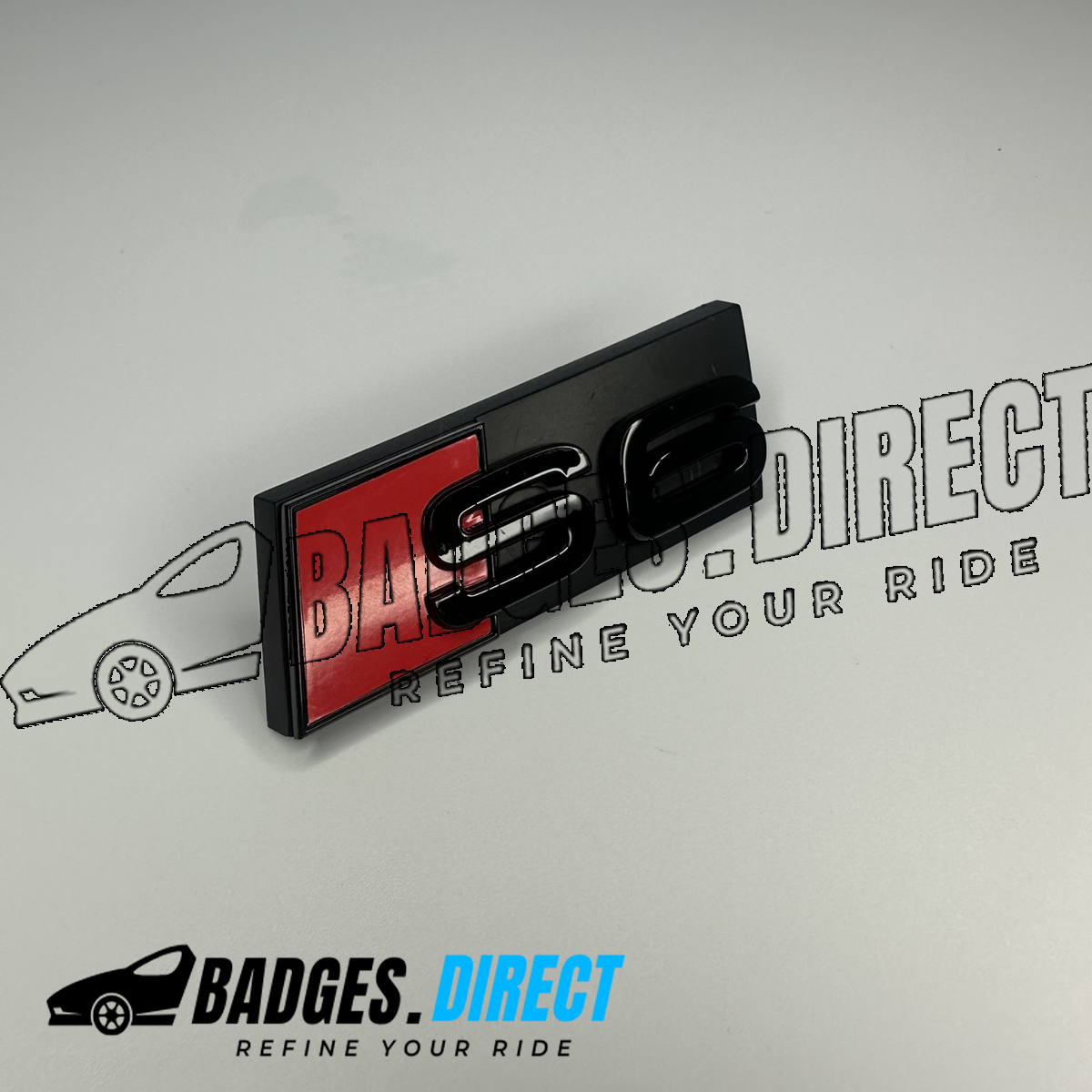 S6 OEM Fit Grill Badge Gloss Black