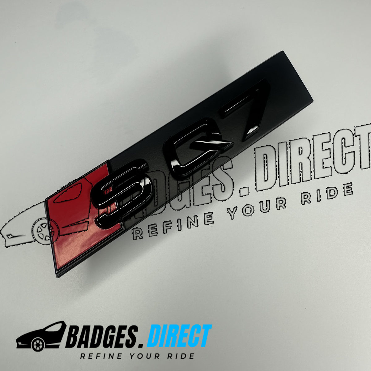 SQ7 OEM Fit Grill Badge Gloss Black