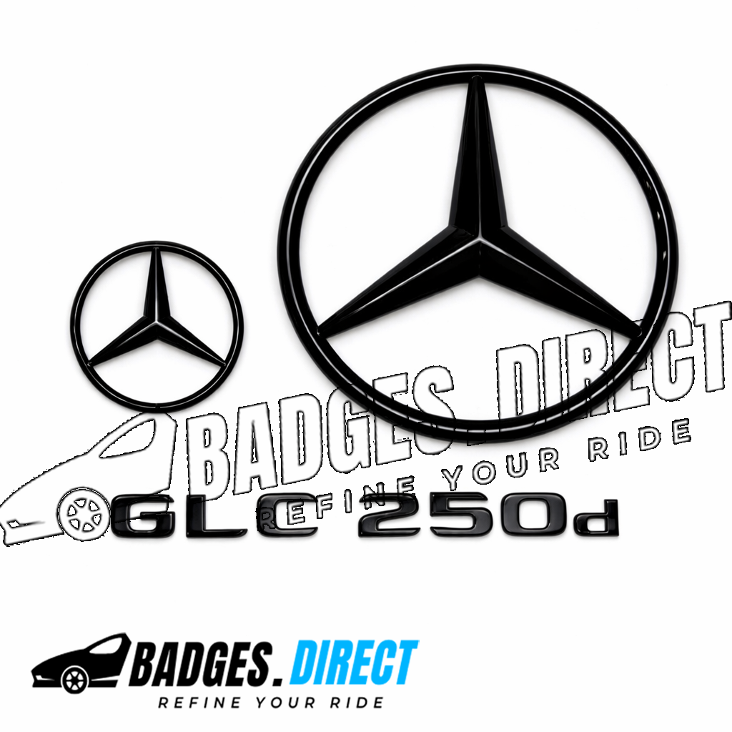 GLC SUV Complete Gloss Black Badge Set