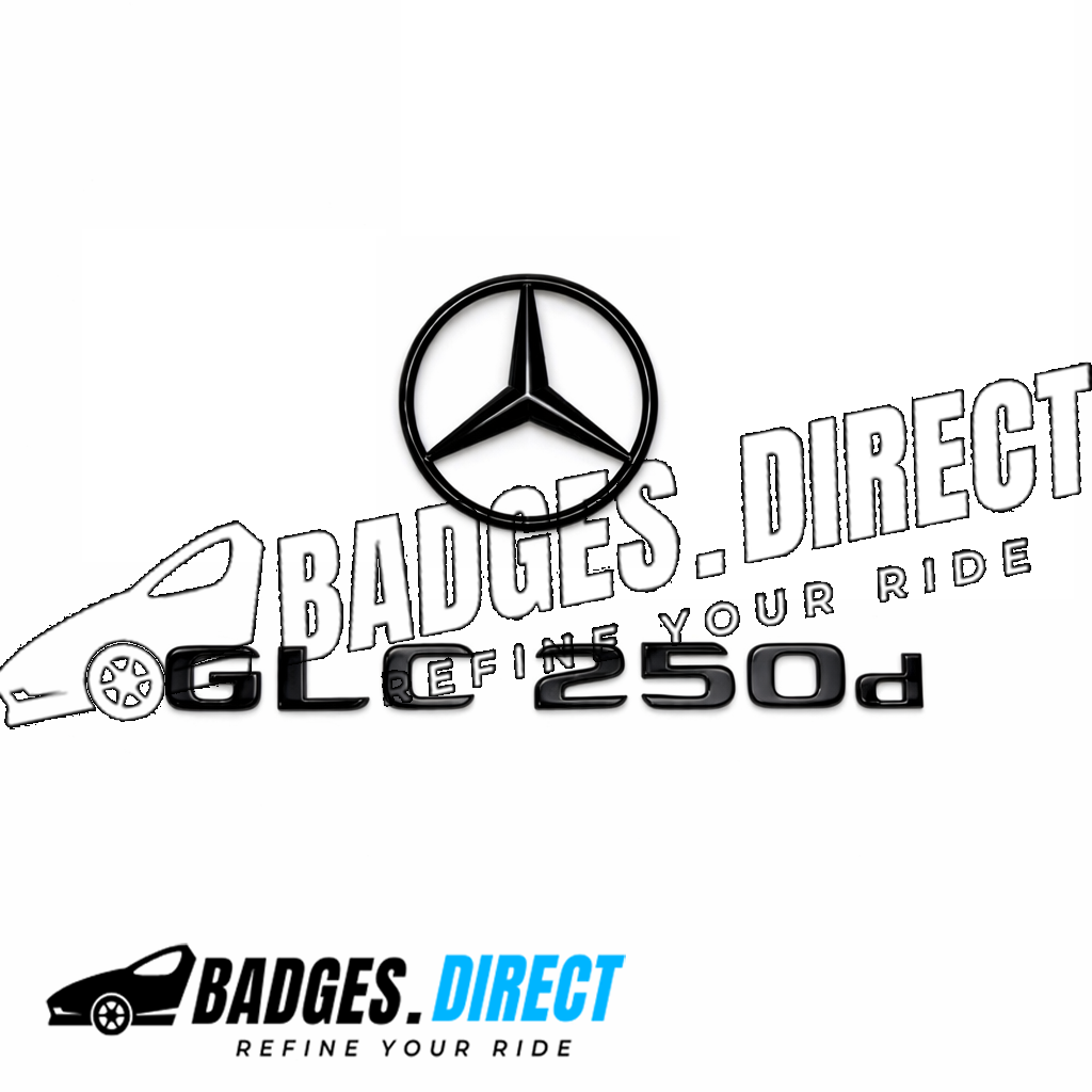 GLC SUV Complete Gloss Black Badge Set