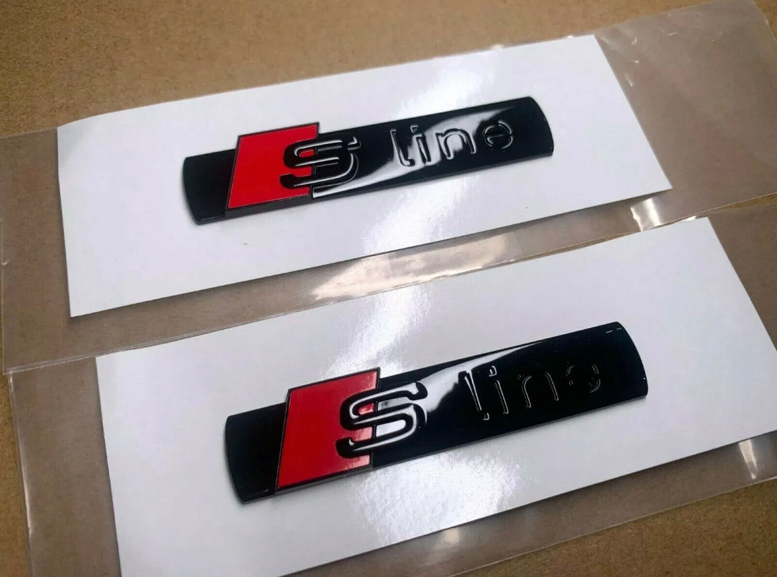 x2 S Line Side Badge Red