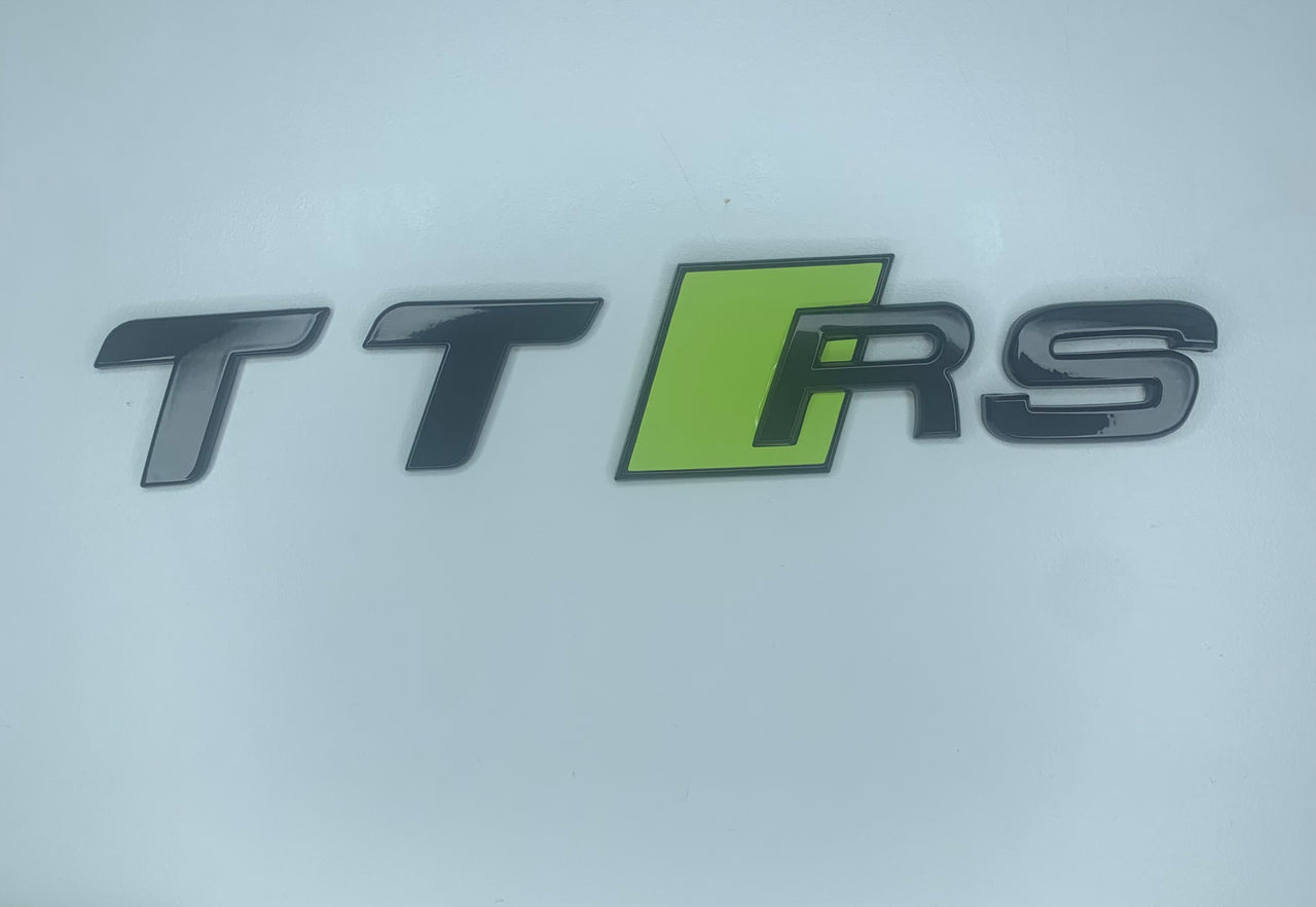 Acid Green TTRS Mk2 Rear Badge