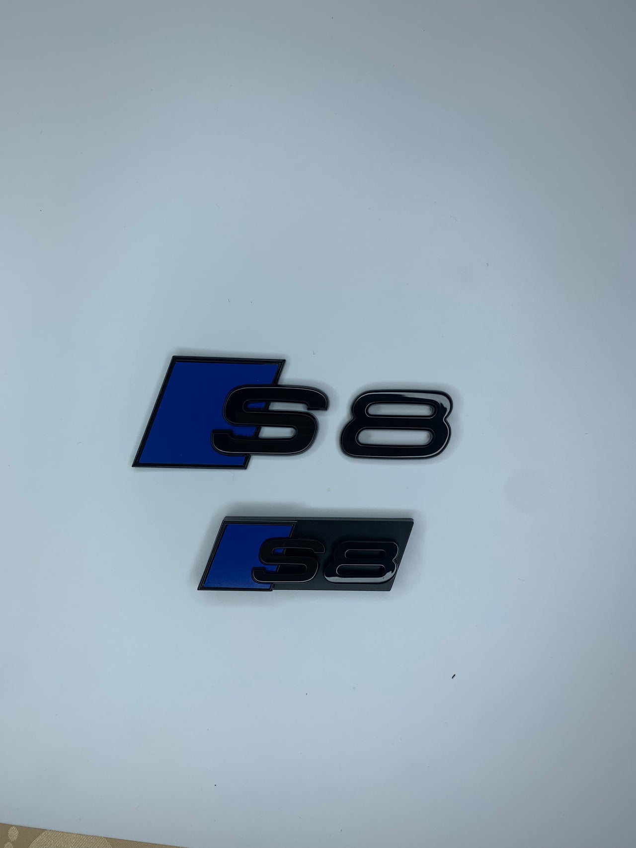 Ultramarine Blue S8 Rear and Grill Badge