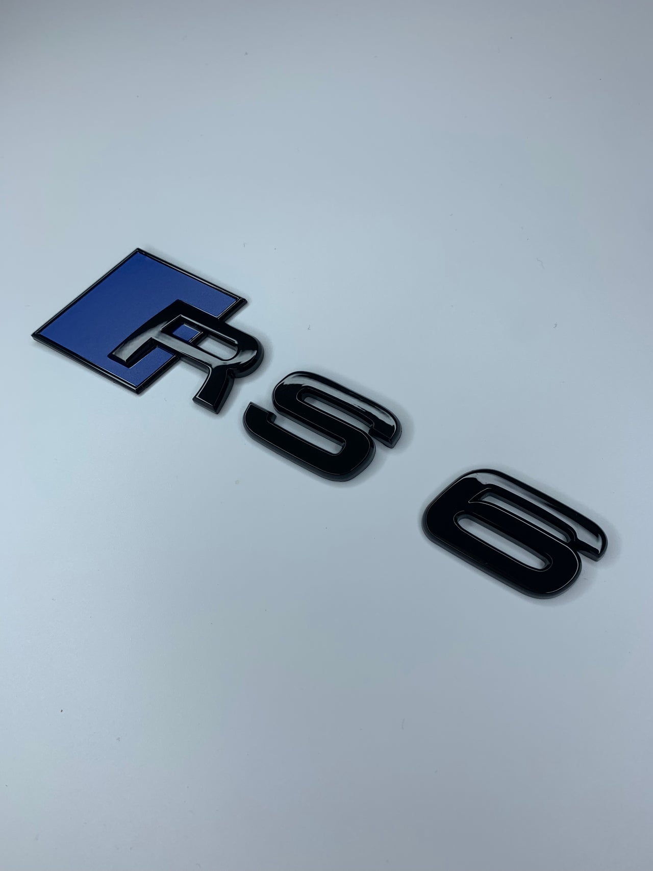 Ultramarine Blue RS6 Rear Badge
