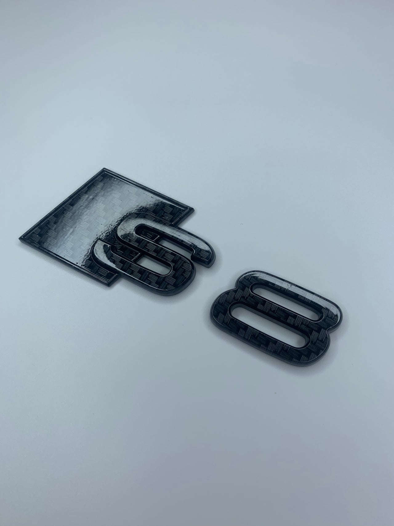 Audi S8 Carbon Fibre Rear Badge