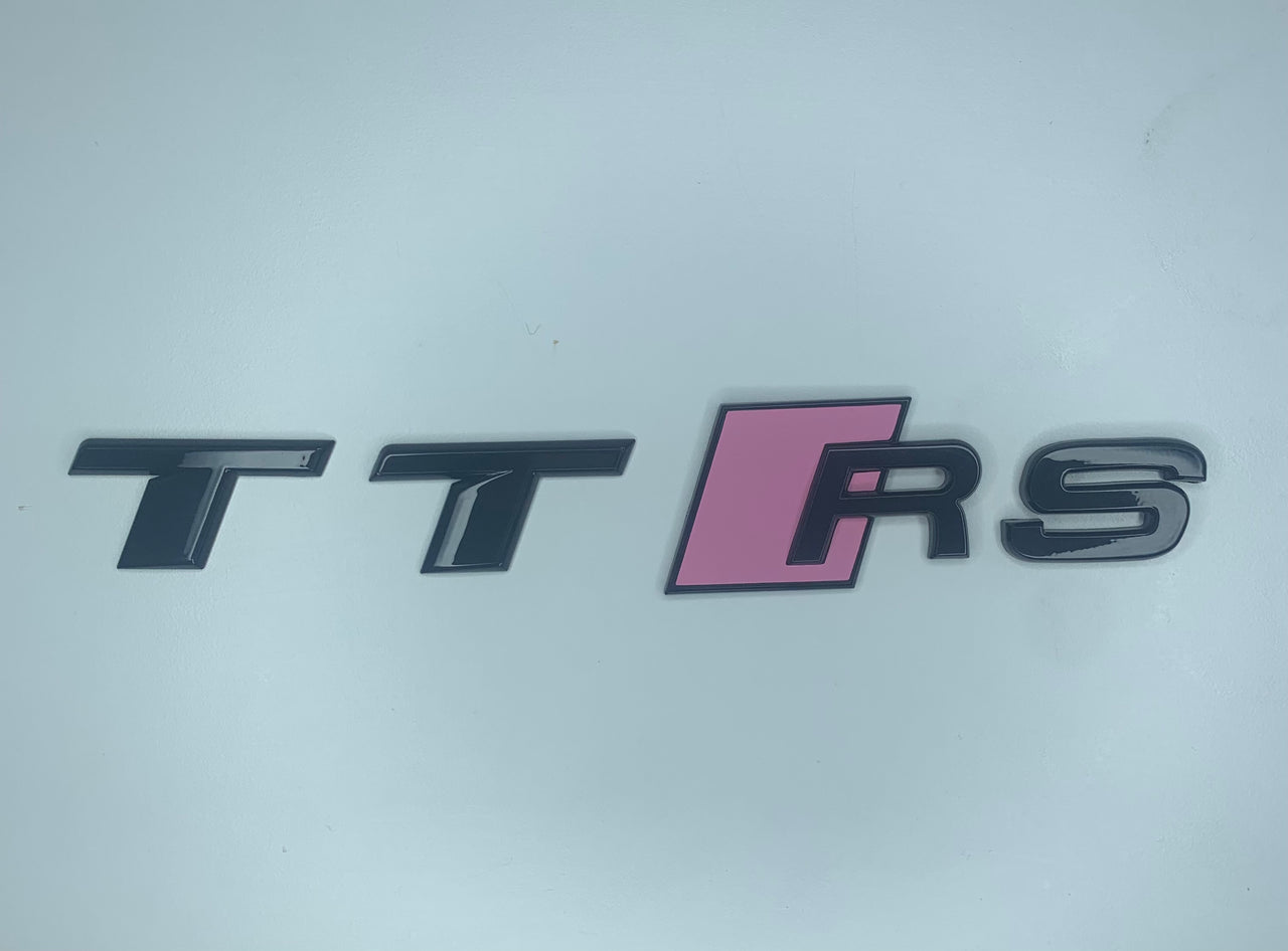 Bubble Gum Pink TTRS Rear Badge